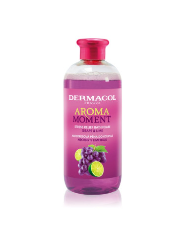 Dermacol Aroma Moment Grape & Lime антистрес пяна за вана 500 мл.