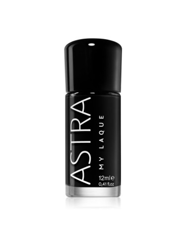Astra Make-up My Laque 5 Free дълготраен лак за нокти цвят 45 Super Black 12 мл.