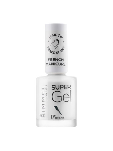 Rimmel Super Gel Step 1 за френски маникюр цвят 090 Porcelain 12 мл.