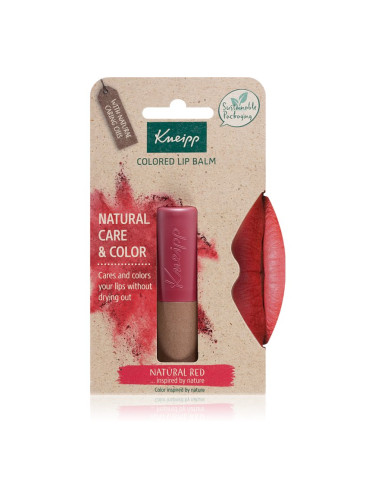 Kneipp Natural Care & Color тониращ балсам за устни цвят Natural Red 3,5 гр.