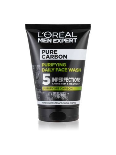 L’Oréal Paris Men Expert Pure Carbon почистващ гел с активен въглен 100 мл.