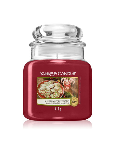 Yankee Candle Peppermint Pinwheels ароматна свещ 411 гр.