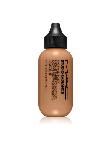 MAC Cosmetics Studio Radiance Face and Body Radiant Sheer Foundation лек фон дьо тен за лице и тяло цвят C4 50 мл.