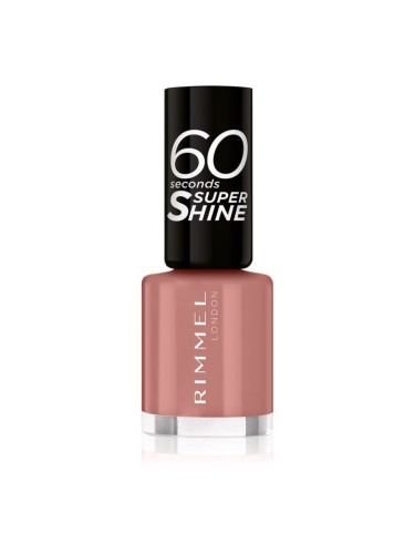 Rimmel 60 Seconds Super Shine лак за нокти цвят 230 Mauve To The Music 8 мл.