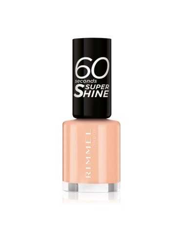 Rimmel 60 Seconds Super Shine лак за нокти цвят 401 Nude Nostalgia 8 мл.