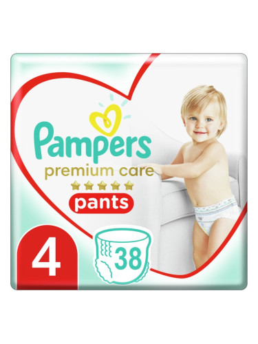 Pampers Premium Care Pants Maxi Size 4 еднократни пелени гащички 9-15 kg 38 бр.