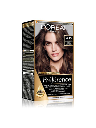 L’Oréal Paris Préférence боя за коса цвят 4.15 Intense Deep Brown 1 бр.