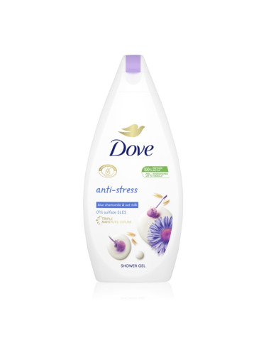Dove Anti-Stress успокояващ душ гел Blue Chamomile & Oat Milk 450 мл.