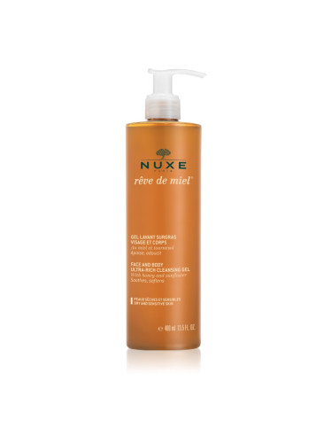 Nuxe Rêve de Miel почистващ гел за суха и чувствителна кожа 400 мл.