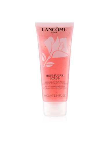 Lancôme Rose Sugar Scrub изглаждащ пилинг за чувствителна кожа на лицето 100 мл.