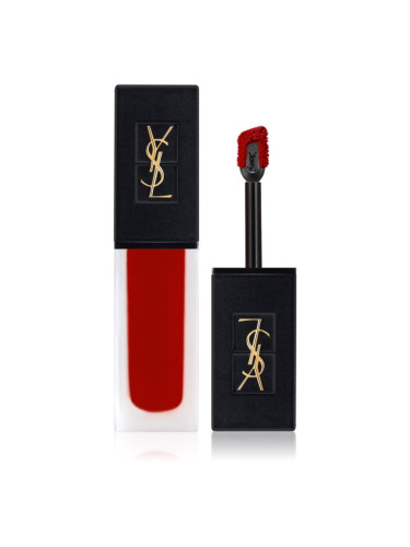Yves Saint Laurent Tatouage Couture Velvet Cream високо пигментирано кремообразно червило с матиращ ефект цвят 212 Rouge Rebel 6 мл.