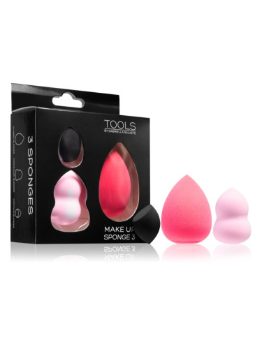 Gabriella Salvete Tools Make-Up Sponge гъба за нанасяне на фон дьо тен 3 бр.