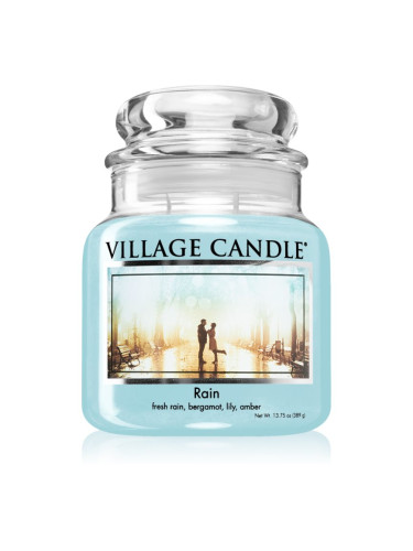 Village Candle Rain ароматна свещ (Glass Lid) 389 гр.