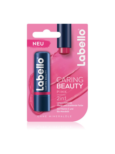 Labello Caring Beauty тониращ балсам за устни цвят Pink 4,8 мл.
