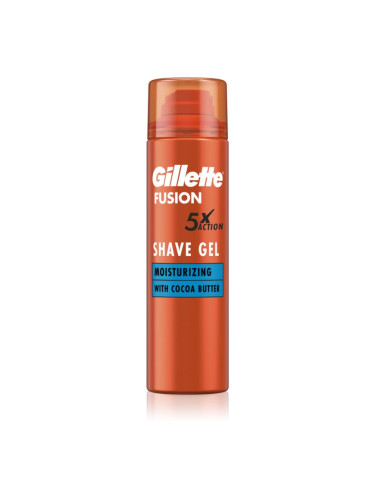 Gillette Fusion5 Cocoa Butter гел за бръснене за мъже 200 мл.