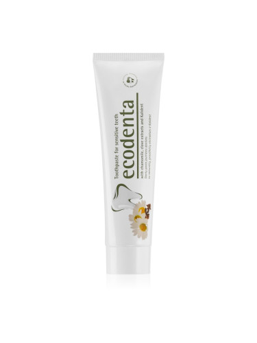 Ecodenta Green Sensitivity Relief паста за зъби за чувствителни зъби с флуорид вкус Chamomile/Clove 100 мл.