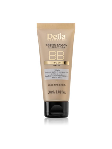 Delia Cosmetics BB тониращ крем за лице SPF 30 цвят Light 30 мл.