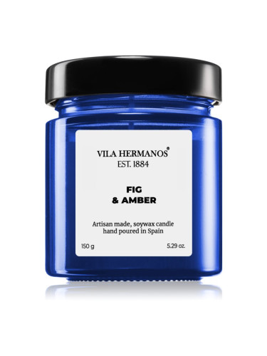 Vila Hermanos Apothecary Cobalt Blue Fig & Amber ароматна свещ 150 гр.