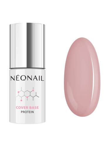 NEONAIL Cover Base Protein основен лак за нокти с гел цвят Natural Nude 7,2 мл.
