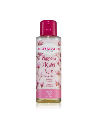 Dermacol Flower Care Magnolia релаксиращо олио за тяло с аромат на цветя 100 мл.