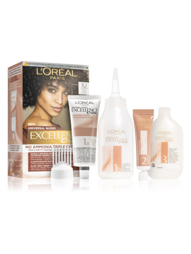L’Oréal Paris Excellence Universal Nudes перманентната боя за коса цвят 1U 1 бр.