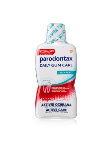 Parodontax Daily Gum Care Fresh Mint вода за уста за цялостна защита на зъбите Fresh Mint 500 мл.