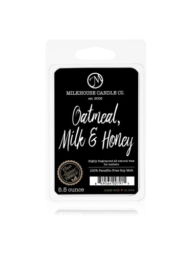 Milkhouse Candle Co. Creamery Oatmeal, Milk & Honey восък за арома-лампа 155 гр.