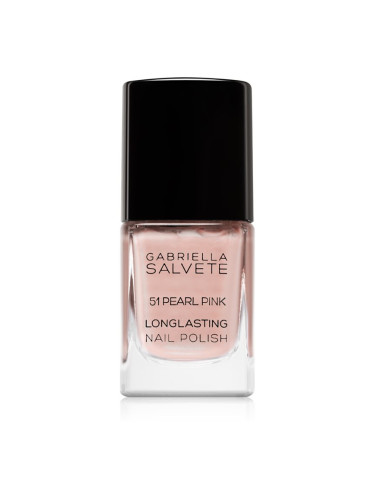 Gabriella Salvete Longlasting Enamel дълготраен лак за нокти перлен блясък цвят 51 Pearl Pink 11 мл.