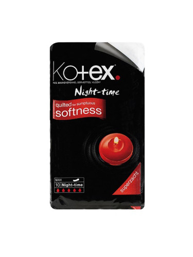 Kotex Night-time санитарни кърпи 10 бр.