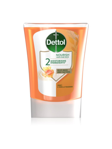 Dettol Soft on Skin Kids No-Touch Refill пълнител за безконтактен дозатор за сапун Honey & Vanilla 250 мл.