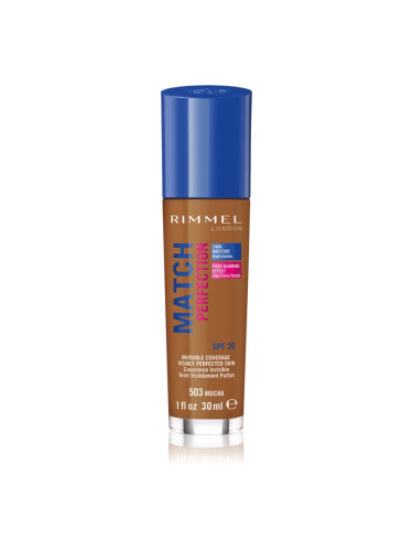 Rimmel Match Perfection течен фон дьо тен SPF 20 цвят 503 Mocha 30 мл.