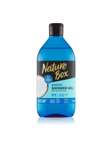 Nature Box Coconut освежаващ душ гел с хидратиращ ефект 385 мл.