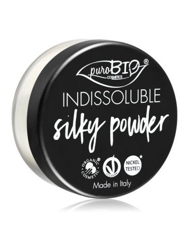 puroBIO Cosmetics Indissouble матираща насипна пудра цвят 01 Translucent 8 гр.
