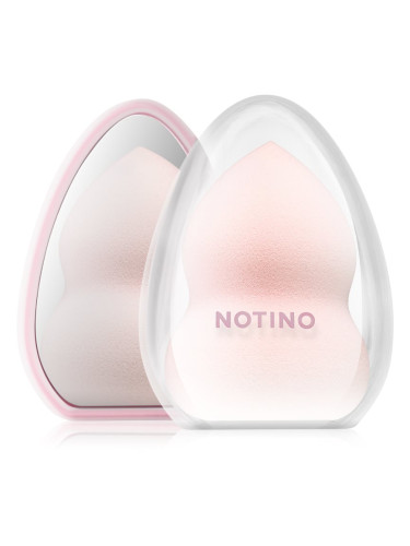 Notino Pastel Collection Make-up sponge with a mirror case гъба за грим с калъф