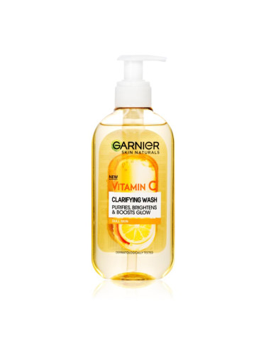 Garnier Skin Naturals Vitamin C озаряващ почистващ гел за лице 200 мл.
