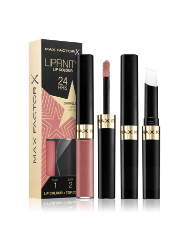 Max Factor Lipfinity Rising Stars дълготрайно течно червило с балсам цвят 80 Starglow 2 бр.