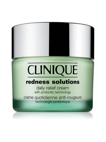 Clinique Redness Solutions Daily Relief Cream With Microbiome Technology дневен успокояващ крем 50 мл.