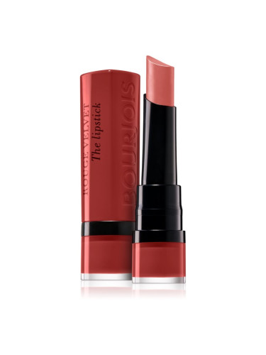 Bourjois Rouge Velvet The Lipstick матиращо червило цвят 12 Brunette 2,4 гр.
