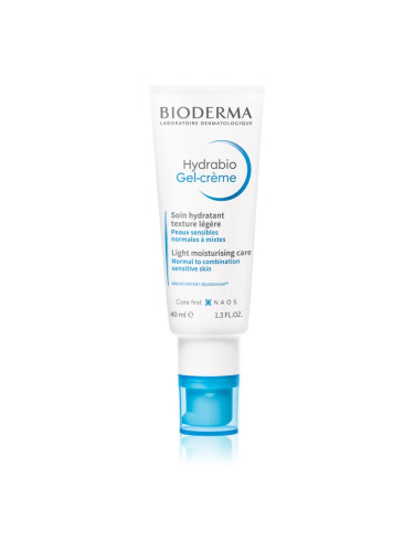 Bioderma Hydrabio Gel-Crème лек хидратиращ крем-гел за нормална към смесена чувствителна кожа 40 мл.