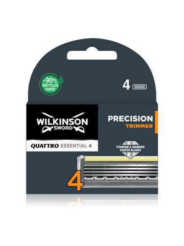 Wilkinson Sword Quattro Titanium Precision Резервни остриета 4 бр.