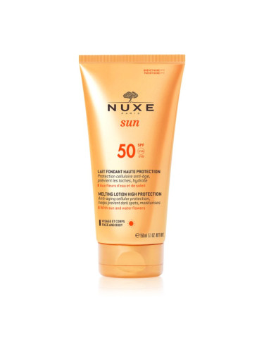 Nuxe Sun Melting Lotion High Protection защитно мляко за загар SPF 50 150 мл.