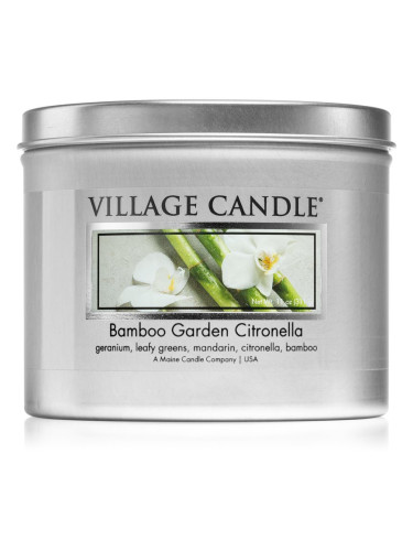 Village Candle Bamboo Garden Citronella ароматна свещ  в кутия 311 гр.