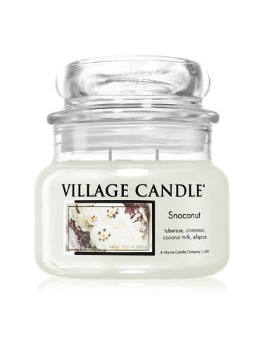 Village Candle Snoconut ароматна свещ  (Glass Lid) 262 гр.