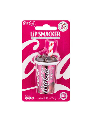 Lip Smacker Coca Cola стилен балсам за устни в чашка вкус Cherry 7.4 гр.