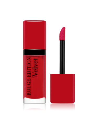 Bourjois Rouge Edition Velvet течно червило с матиращ ефект цвят 08 Grand Cru 7.7 мл.