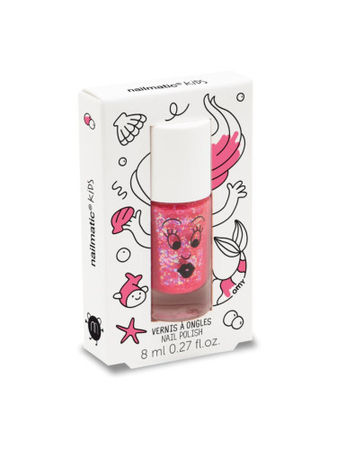 Nailmatic Kids лак за нокти за деца цвят Pink big glitters 8 мл.