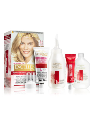 L’Oréal Paris Excellence Creme боя за коса цвят 9.1 1 бр.