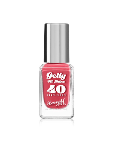 Barry M Gelly Hi Shine "40" 1982 - 2022 лак за нокти цвят Red Velvet 10 мл.