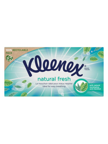 Kleenex Natural Fresh Box хартиени кърпички 64 бр.
