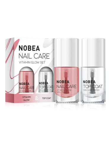 NOBEA Nail Care Vitamin Glow Nail Polish комплект лак за нокти Vitamin glow set